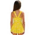 thumbnail image 2 of Uourmeti Playful Cartoon Banana Print Girls' Skirted One-Piece Swimsuit - Quick Dry Stretch Swim Dress for Beach & Pool Vacation, 2 of 8