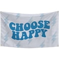 thumbnail image 1 of Tapiz de pared Choose Happy, microtela, 150 x 90 cm, decoración de habitación, 1 of 4