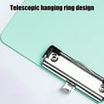 thumbnail image 5 of A4 Clipboard with Hook - 12.2 x 8.9in Thickened Plastic Writing Board for Office, School & Home(Green), 5 of 6