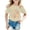 Beige, variant on Trendfront Girls 4th Birthday Gift T Shirt Four Years Retro Letters Crewneck Short Sleeve Tee Toddler Bday Party Outing Top