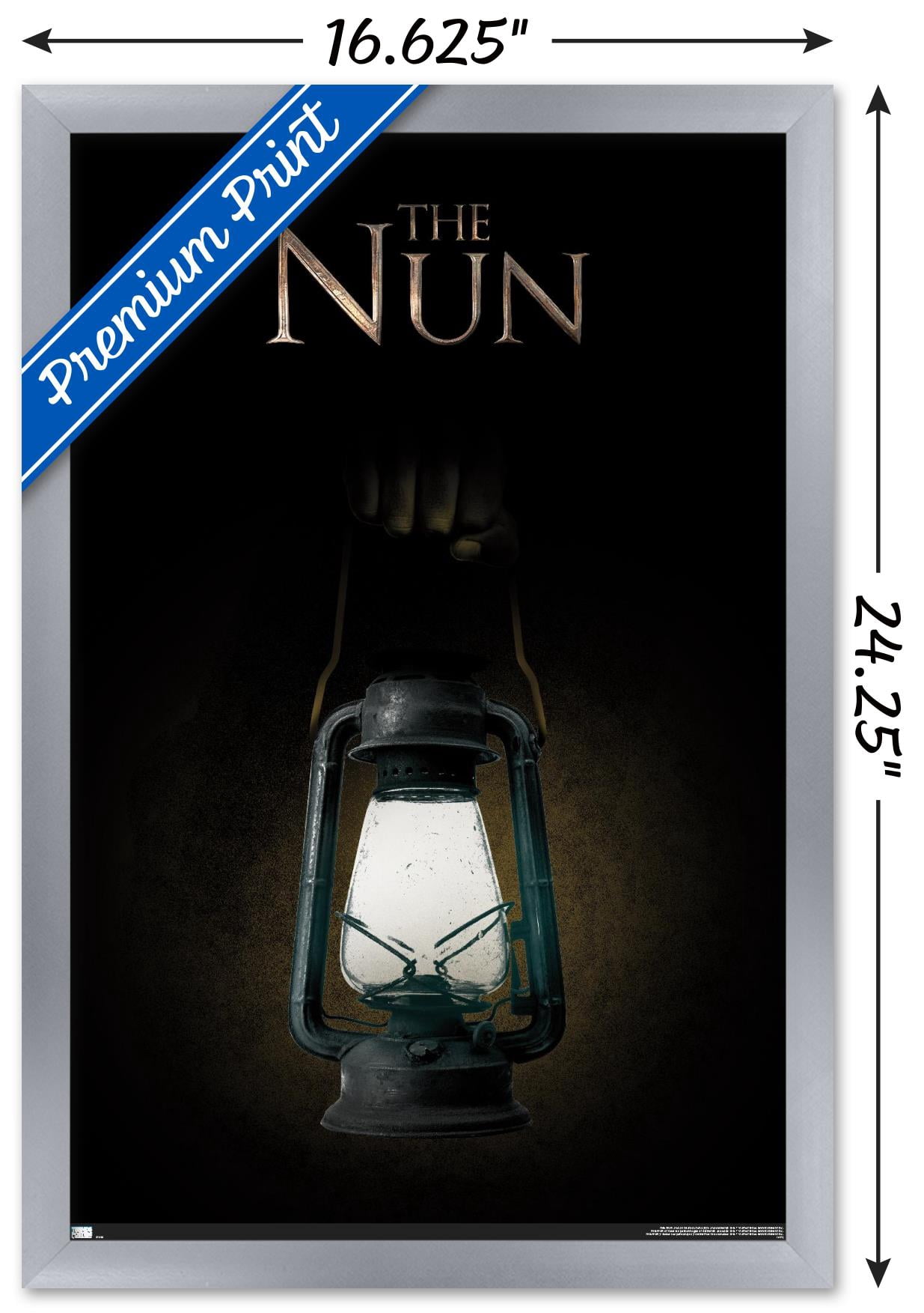 The Nun - Lantern Wall Poster, 14.725" x 22.375", Framed