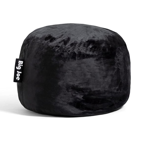 Lounge Pug, Poltrona Sacco Classico, Pompon - Nero- Big Bertha Original IT
