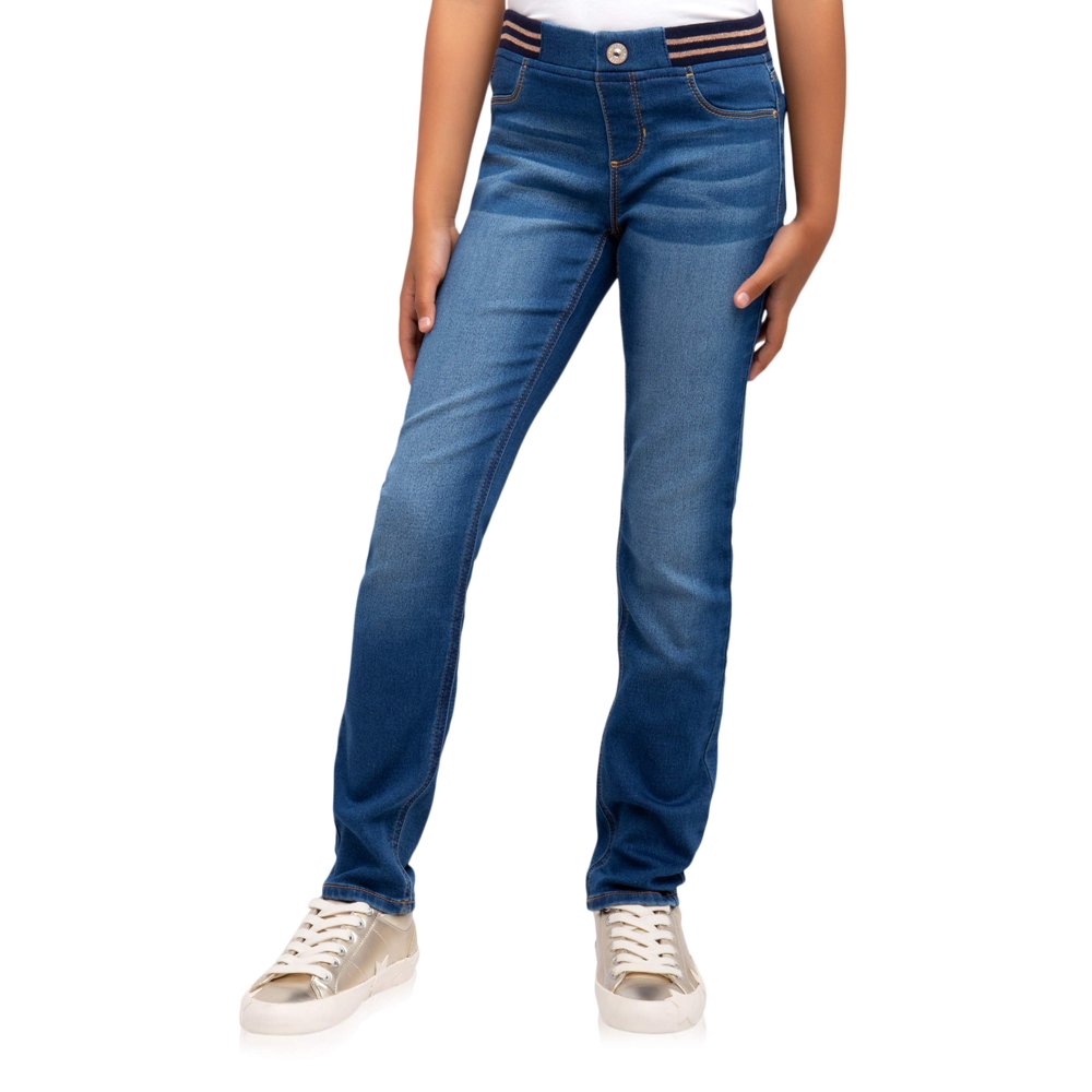 Jordache Jordache Girls Rib Waist Skinny Jeans, Slim Sizes 518