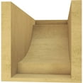 thumbnail image 4 of 8"W x 16"D x 8"H Wide Alpine Rough Cedar Woodgrain TimberThane Corbel, Primed Tan, 4 of 6