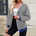 thumbnail image 3 of Womens Zip Up Hoodies Striped Fashion Sweatshirts Long Sleeve Jacket With Pockets 2024 Teen Girls Fashion Clothes Sweatcoat Zip up Sweatshirt Women Zipper Front Hoodies Hooded Sweatshirt Womens Hooded, 3 of 8