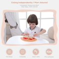 thumbnail image 2 of Amerteer Baby Silicone Suction Plate, Portable Silicone Divided Placemat for Toddlers, Waterproof Baby Placemat Travel Food Mat Non-Slip Silicone Placemat Reusable Easy Clean for Babies, 2 of 7