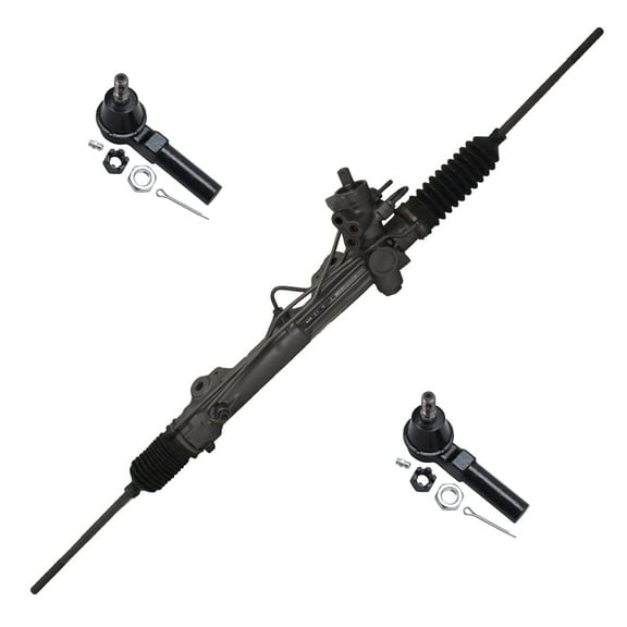 Detroit Axle - 3pc Rack & Pinion Kit for 95-03 Ford Windstar, Complete Power Steering Rack and Pinion Assembly