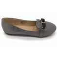 thumbnail image 3 of Victoria K Techno Shine Quilted Texture Black Bow Ballerina Flats (Women), 3 of 5