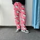 thumbnail image 2 of Sanrio-Pijama de franela de Hello Kitty para mujer, pantalones cálidos de lana de dibujos animados, pantalones casuales para el hogar, moda de otoño e invierno, color negro, 2 of 5