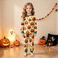thumbnail image 2 of Toddler Girls Boys Halloween Pumpkin Pajamas Cotton Pjs for Boy Jammies Little Kids Sleepwear Clothes Sets, 2 of 8