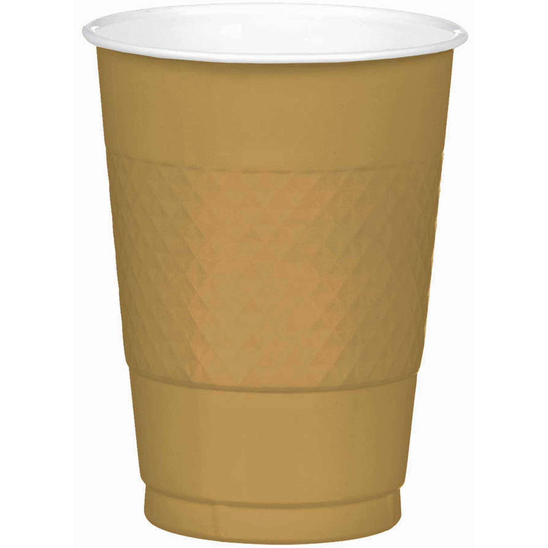 Gold 16 oz Plastic Cups 20 ct.