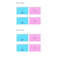 thumbnail image 4 of Redempat 4pcs/10pcs Masks Storage Box PP Portable Holder Organizer Face Masks Container Reusable Ouutdoor Dustproof Case 2*blue+2*pink 2Set, 4 of 6