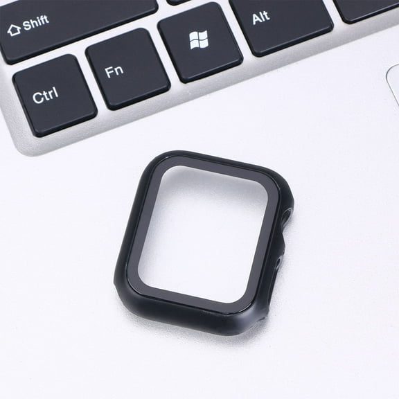 OFFIGAM Black Clear Plastic Screen Protector for Watch, Durable Cover Case, 1 Pack