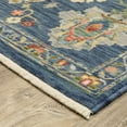 thumbnail image 2 of Woven Trends Cabana - 2863B - Traditional Style, Persian Inspired  Pattern, Pet & Family Friendly, Living Room, Dining Room, Office, Power Loomed, Low Pile Wool Area Rug in Blue - 8' x  11', 2 of 3
