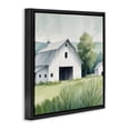 thumbnail image 2 of Stupell Industries Rustic Lodge Farm Home White Barn Black Floating Frame Canvas Art, 18 x 18, by Kim Allen, 2 of 8