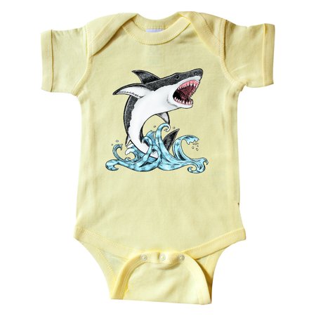 

Inktastic Great White Shark Jumping Gift Baby Boy or Baby Girl Bodysuit