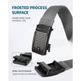 thumbnail image 3 of FAIRWIN Ratchet Belt for Men Nylon Web Work Belt with Automatic Buckle,Gray,Waist 28"-34", 3 of 7