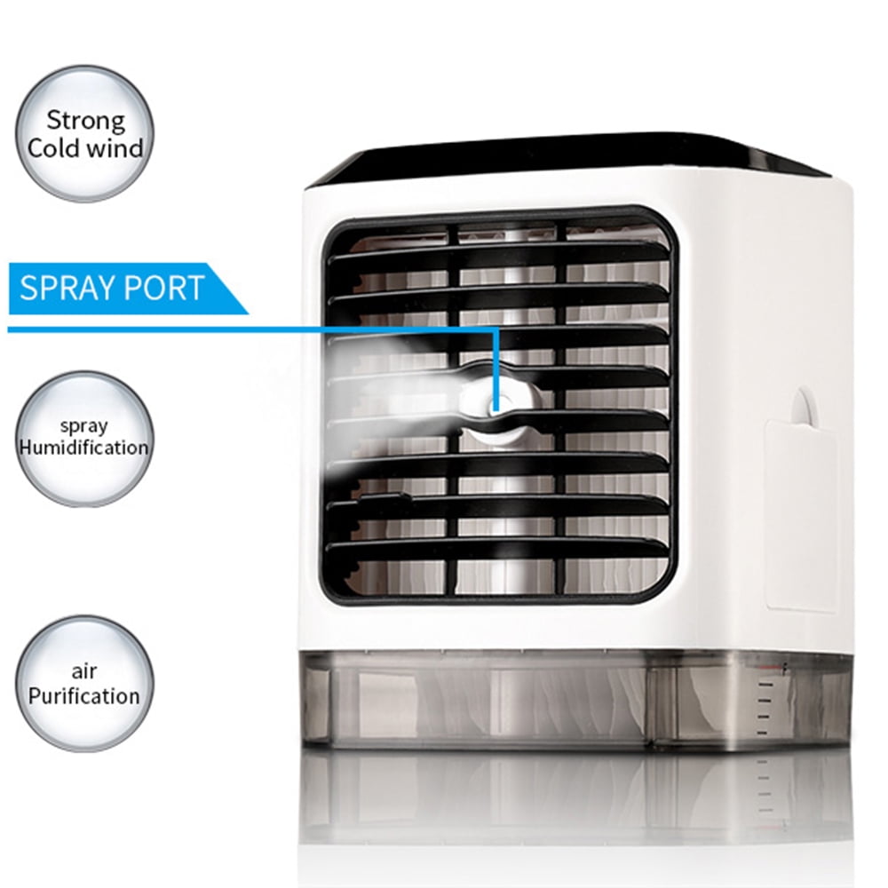 3 in 1 Mini Personal Air Conditioner,Mini Desktop Cooling Fan Portable Air Conditioner Fan
