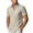 Khaki, variant on Mens T-Shirts, Men's Cotton Linen Short Sleeve Button Down Shirts Casual Lightweight Untucked Shirts Guaze Summer Tops with Pocket White L