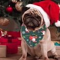 thumbnail image 3 of Baberos triangulares transpirables para mascotas, con estampados navideños, para perros y gatos., 3 of 5