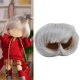 thumbnail image 4 of Hermosa peluca de muñeca, accesorios para el cabello de muñeca resistentes a altas temperaturas, cabello de muñeca, Corto Plata, 4 of 9
