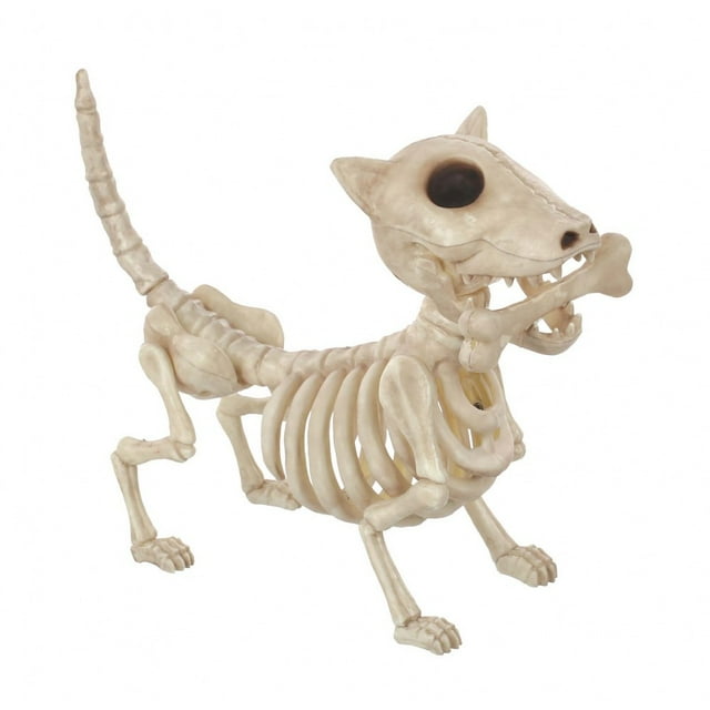 Digger The Skeleton Dog Os Squelette Animal Accessoire d'Halloween Décoration Maison Hantée