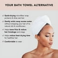 thumbnail image 3 of Kitsch Microfiber Hair Towel Wrap, Plain, 1 Count, 3 of 11