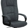 thumbnail image 3 of High Back Gray Fabric Executive Swivel Chair with Arms, 3 of 9