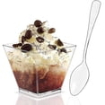 thumbnail image 2 of 100 Pack 2oz Mini Dessert Cups For Party - Disposable Plastic Shooter Cups For Pudding, Fruit, Ice Cream, 2 of 5