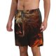 thumbnail image 2 of Balery Cool Flame Lion A Traje de Baño Estilo Hawaiano para Hombre, Shorts de Secado Rápido con Bolsillos-X-Large, 2 of 6