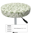 thumbnail image 4 of Daiia Green Rabbit Stool Covers Round,Round Bar Stool Covers Waterproof Bar Chair Covers Washable Stool Cushion Slipcover for 12-14 Inch Chair-12 inch, 4 of 7