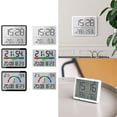 thumbnail image 2 of Modern Digital Wall Clock Battery Powered Quiet Alarm Clock Digital Display, 2 of 17