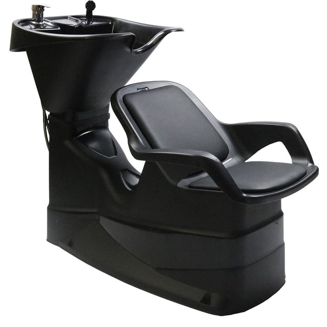 Lavabo Lavacabezas Estilista Salón Estetica Abatible Champ Letmex Color Negro Soporta 150KG