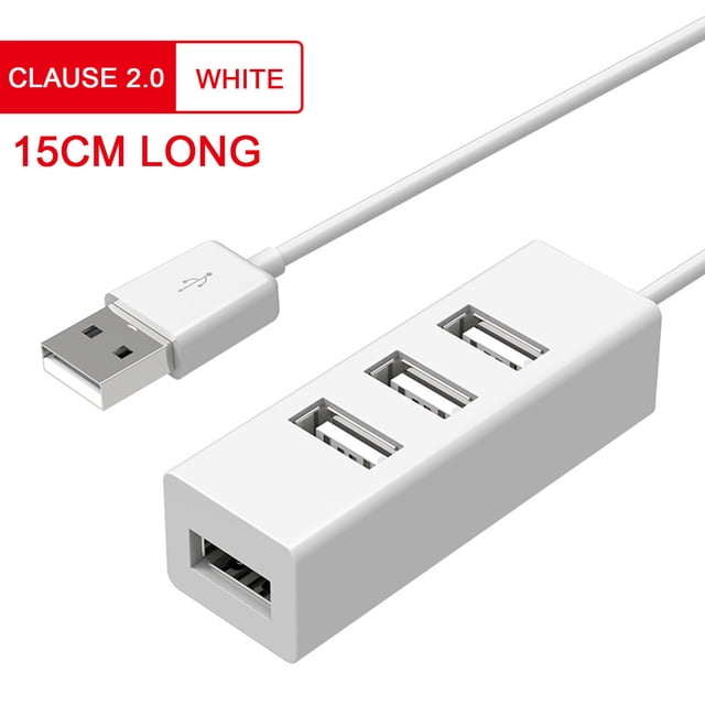 Convertidor extensor de uno a cuatro Laptop Splitter HUB Hub de carga de 4 puertos