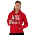 thumbnail image 3 of Christmas Nice Until Proven Naughty Hoodie Sweatshirt Women Men Brisco Brands M, 3 of 6