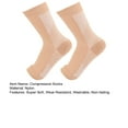 thumbnail image 7 of Jiaroswwei 1 Pair Compression Socks Breathable Super Soft Sweat Absorption Fitness Cycling Running Toeless Socks, 7 of 7