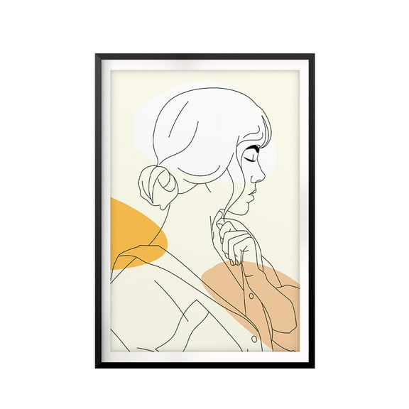 Silhouette Side Profile 5 x 7 UNFRAMED Print Silhouette Wall Art