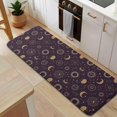 thumbnail image 5 of Dark Purple Sun Moon Star Pattern Kitchen Rug Mat,Kitchen Runner Rugs Non Skid Washable,Decorative Kitchen Floor Mats for Kitchen,Sink,Laundry,17"x47.2", 5 of 7