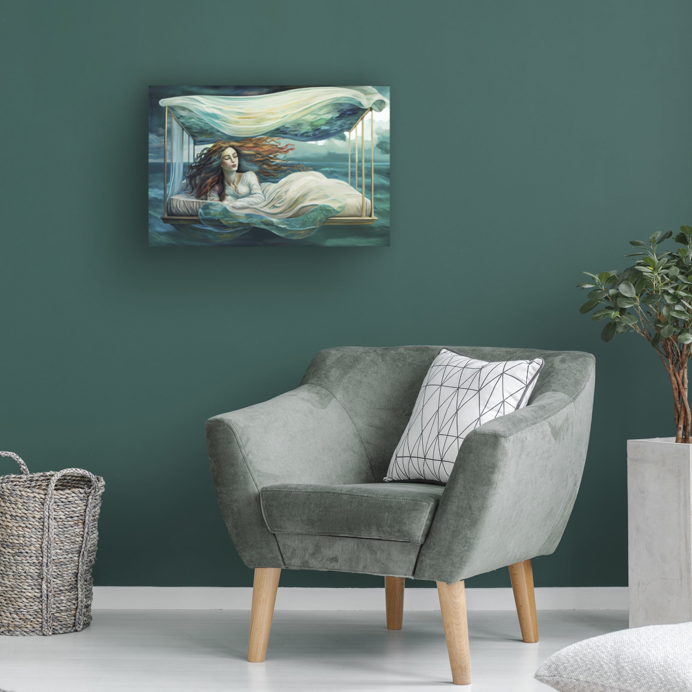 Canvas Wall Art - Sasha 'Unrelenting Dream' Wall Art for Living Room, Bedroom, or Office Décor by Trademark Fine Art - 19 x 12 Inches