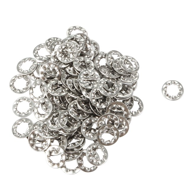 Unique Bargains M5 304 Acier Inoxydable Verrou Étoilé Interne 100 Pcs