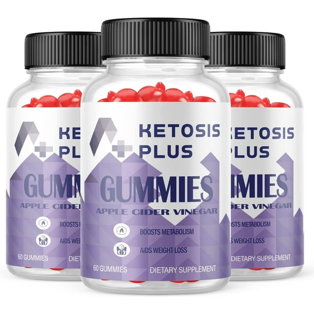 (3 Pack) Ketosis Plus ACV Gummies Supplement for Weight Loss Energy
