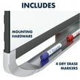 thumbnail image 7 of Quartet Prestige 2 DuraMax Porcelain Magnetic Whiteboard, 6' x 4', Graphite Finish Frame, 7 of 7