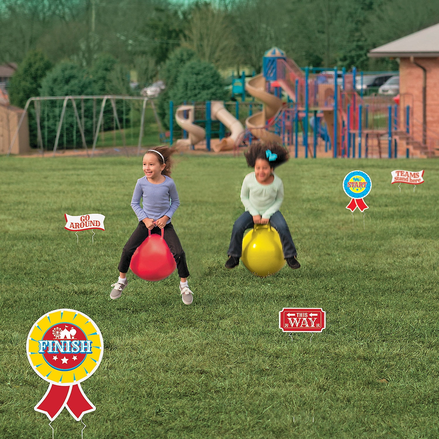 Backyard Carnival Hopper Relay Game, Toys, Party Supplies, 3 Pieces