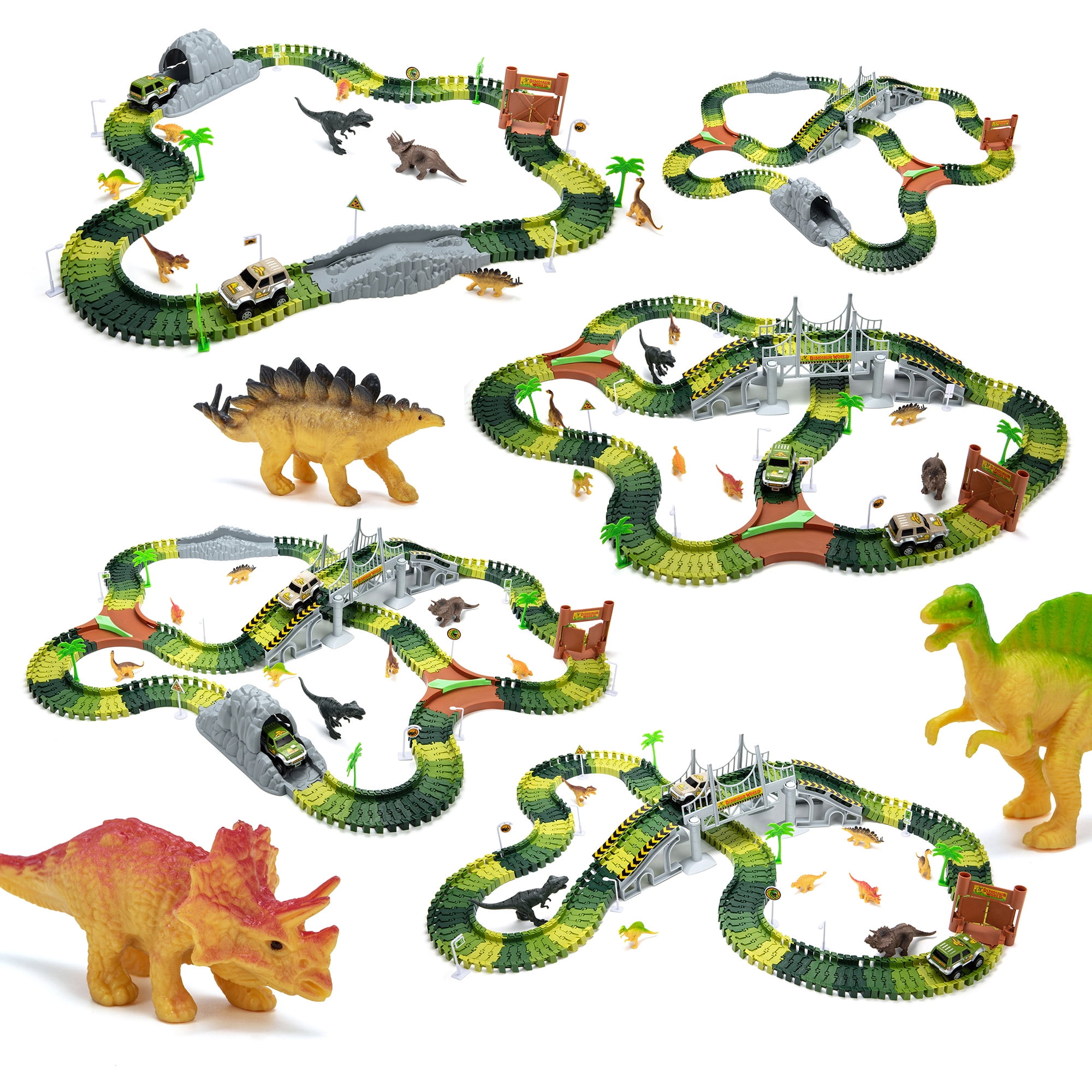 dinosaur race track walmart