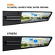 thumbnail image 2 of Alerón De Espejo Retrovisor Invisible Modificado Universal Malubero Negro, 2 of 5
