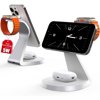 3 in 1 Charging Station for Apple Devices,Mag-Safe Charger Stand Fast Charging,Wireless Charger for iPhone 16/15/14/13/12 Series,& AirPods,& iWatch(USB-C Charger Included)