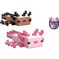 thumbnail image 2 of Minecraft Axolotls Action Figure & Accessorie, 3.25-in Scale & Pixelated Design, 2 of 6