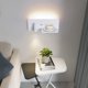 thumbnail image 4 of Luz de pared LED para interiores con interruptor, puerto de carga USB y cargador inalámbrico Qi, regulable 3W y retroiluminación, lámpara de noche para lectura, hotel, dormitorio, luz, 4 of 5