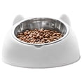 thumbnail image 1 of Cuenco doble para perros y gatos, juego de cuencos de agua y comida para mascotas con botella dispensadora de agua automática extraíble, 1 of 5