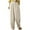White-32, variant on REALiKUN Women's Vintage Corduroy Trousers High Elastic Waist Wide Leg Pocketed Pants Cozy Straight Leg Baggy Lounge Slacks
